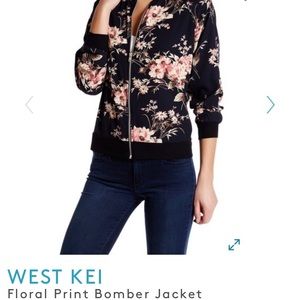 Lightweight Floral Bomber